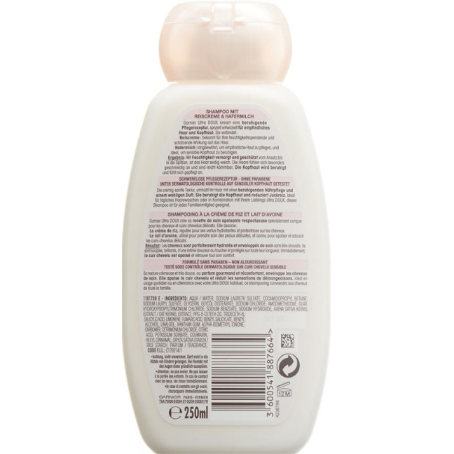 Ultra Doux soothing gentle shampoo gentle oat milk Fl 300 ml