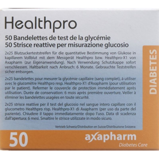 Healthpro axapharm blutzucker-teststreifen 50 stk