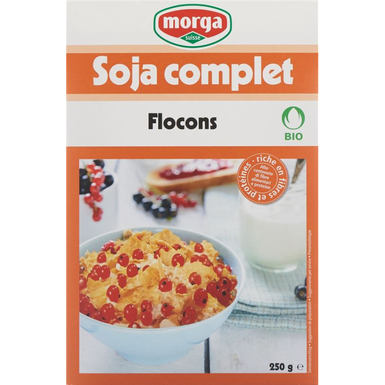 MORGA BIO copos de soja enteros Sünneli Bud 250 g