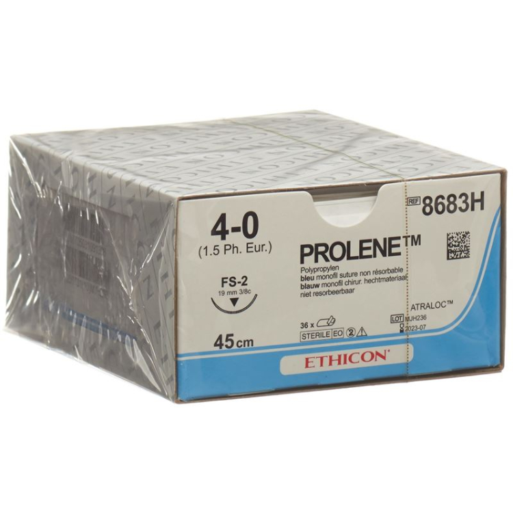 PROLENE 45см синий 4-0 FS-2S 36 шт.