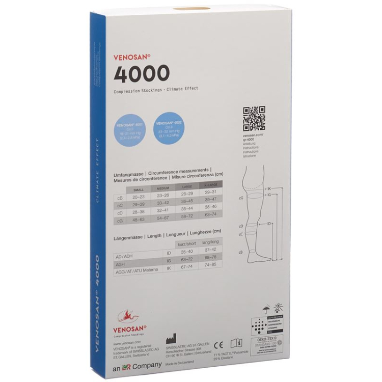 VENOSAN 4002 A-GH KKL2 XL 쇼트 오픈 멕시코 1쌍