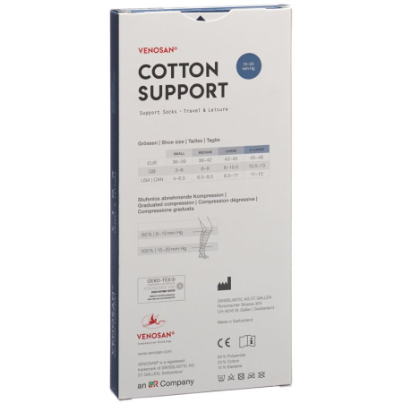 Venosan COTTON SUPPORT Socks A-D S anthracite 1 pair