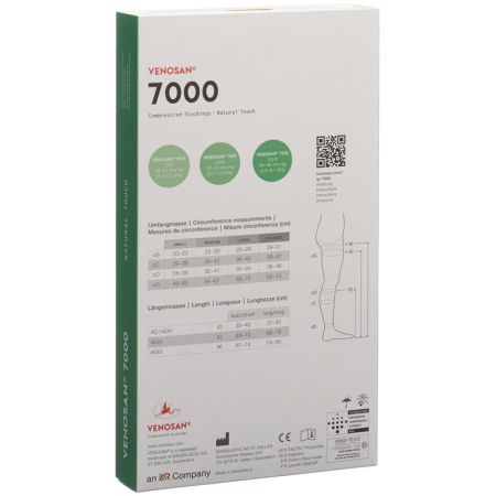 VENOSAN 7001 A-D KKL1 M بژ بلند 1 جفت