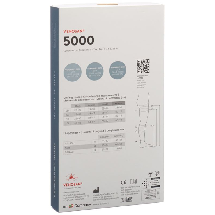 VENOSAN 5001 A-GH KKL1 L 롱 오픈 멕시코 1쌍