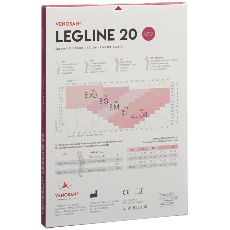 VENOSAN LEGLINE 20 A-D M 사하라 1쌍