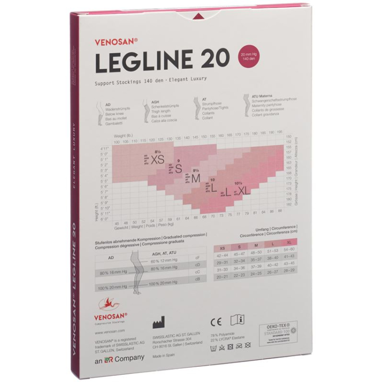 Venosan Legline 20 A-GHS M sahara 1 par