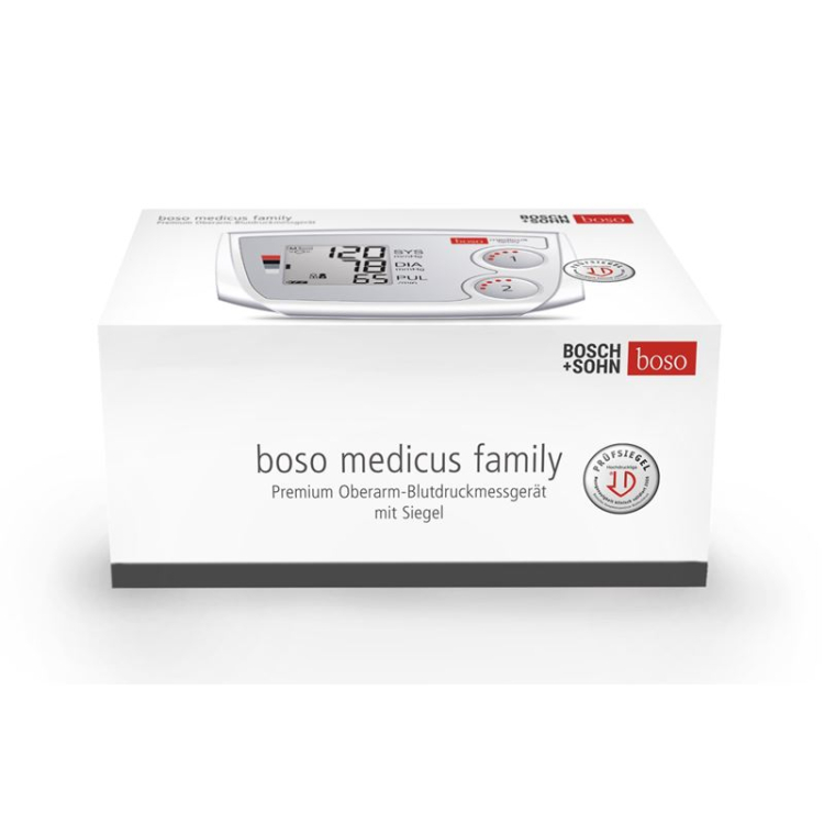 Boso Medicus ឧបករណ៍វាស់សម្ពាធឈាមគ្រួសារសម្រាប់មនុស្ស 2 នាក់