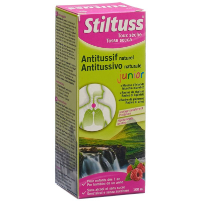 Stiltuss Pflanzlicher Hustenstiller Sirup Junior Fl 100 мл