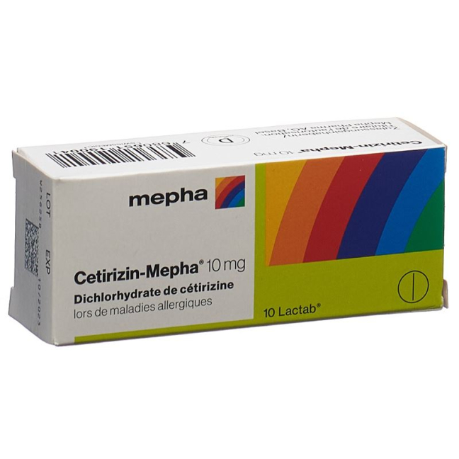 CÉTIRIZINE Mepha Lactab 10 mg