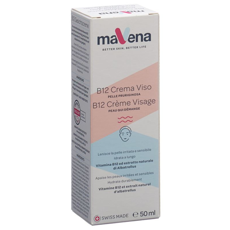 Mavena B12 Gesichtscreme Disp 50 មីលីលីត្រ