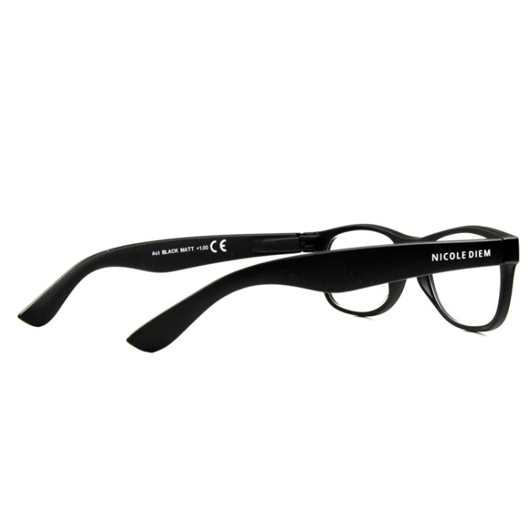 Nicole Diem lunettes de lecture 2.00dpt Act noir