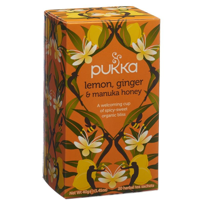 Pukka Citron Gingembre және Miel de Manuka The bio bag 20 Stk