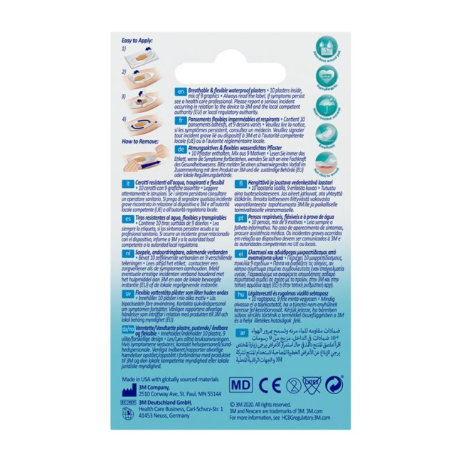 3M Nexcare Promo Tattoo Waterproof Bandages