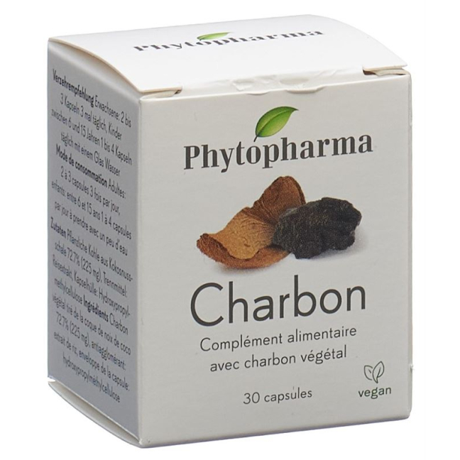 Phytopharma Charcoal Kaps Ds 30 pcs