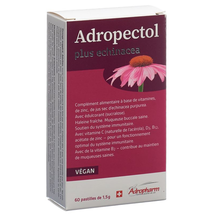 ADROPECTOL Plus Pastilles d'échinacée