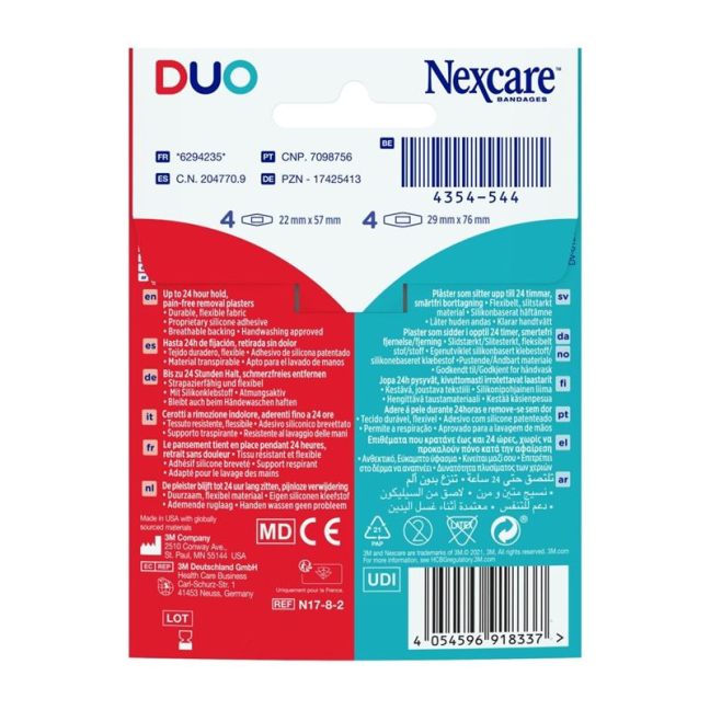 3M NEXCARE Plaster Duo assorted for Wound Healing