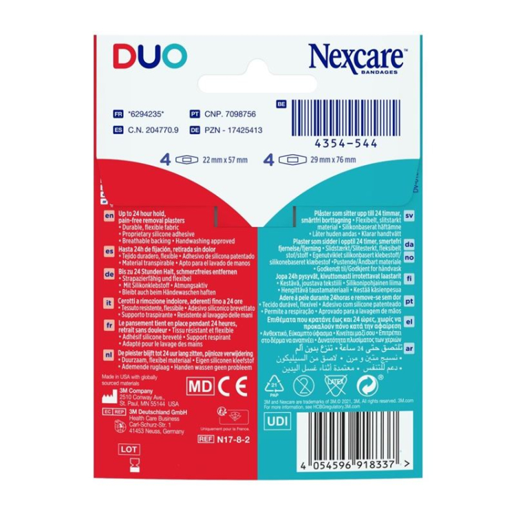 3M NEXCARE Pflaster Duo çeşitleri