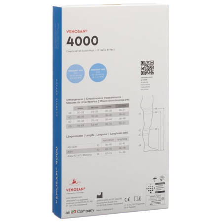 VENOSAN 4002 A-DH KKL2 M 롱컷 모로코 1켤레