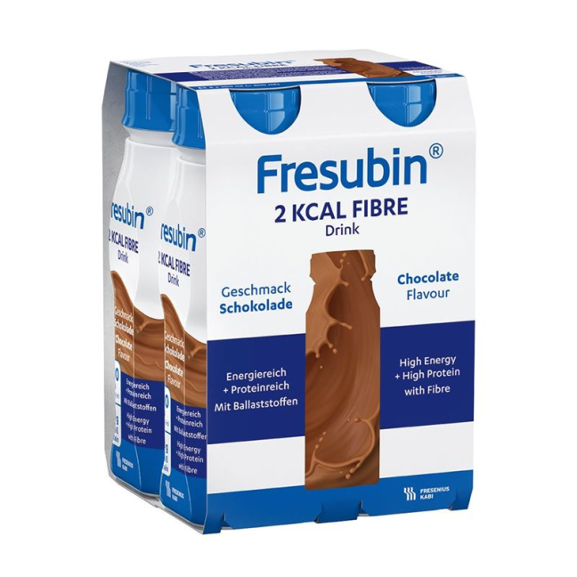 Fresubin 2 კკალ Fiber DRINK შოკოლადი 4 ბოთლი 200 მლ