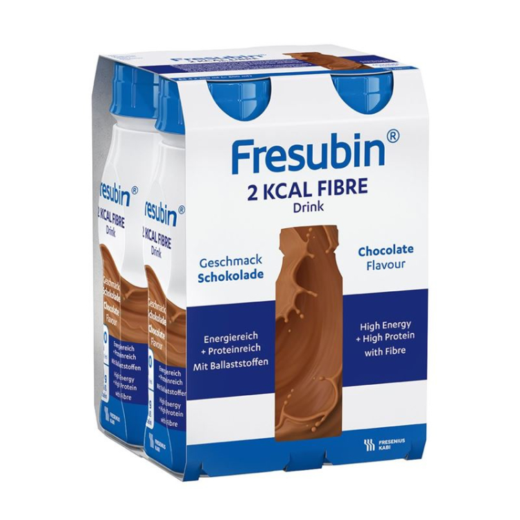 Fresubin 2 kcal błonnik pokarmowy NAPÓJ czekoladowy 4 butelki 200 ml