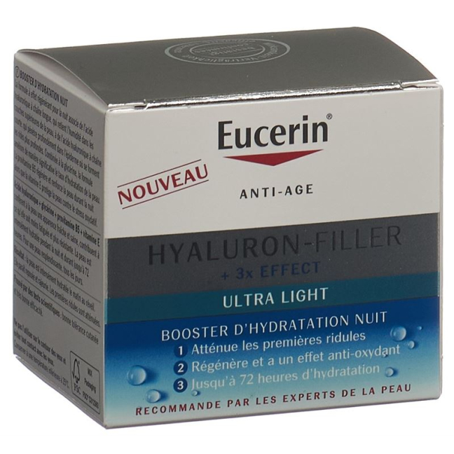 Eucerin HYALURON-FILLER Moisture Booster Night Pot 50 ml koupit