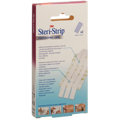 3M Steri Strip 6x75mm Weiss verstärkt 12x3 Stk