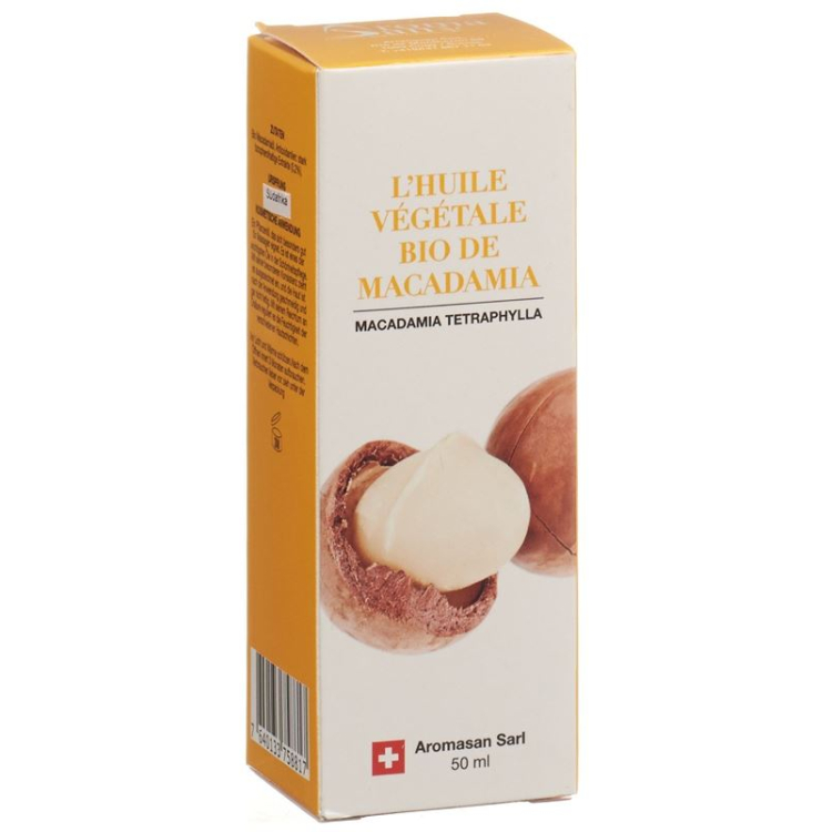 Aromasan Macadamia Yağı Üzvi 1000 ml