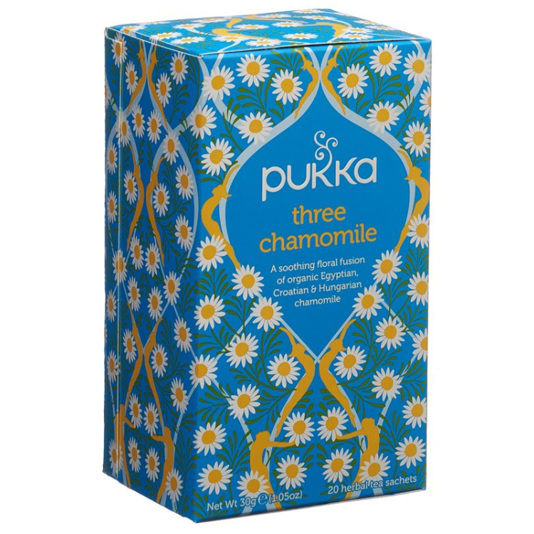 Pukka Trois Camomilles Thé bio Btl 20 pcs