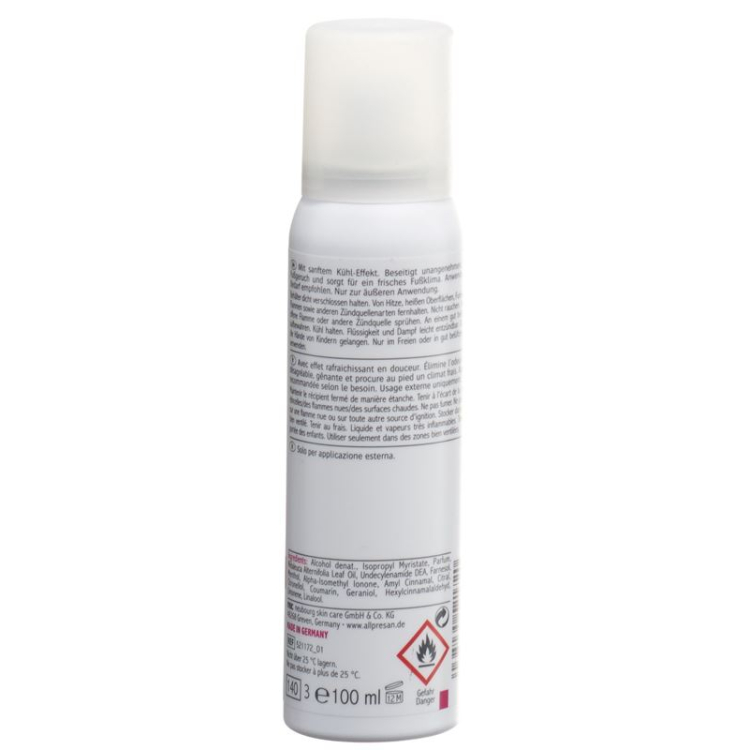 Allpresan Pedicare 5 foot deodorant sweaty feet 100 ml