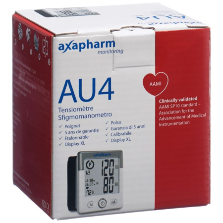 Pemantau tekanan darah pergelangan tangan Axapharm AU4