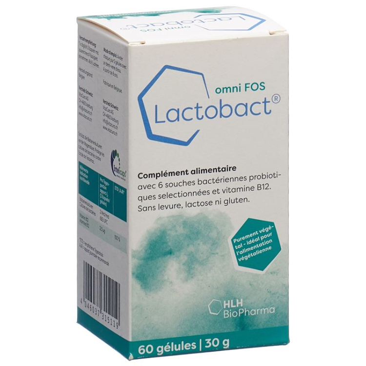 Lactobact omni FOS Kaps Ds 300 pcs