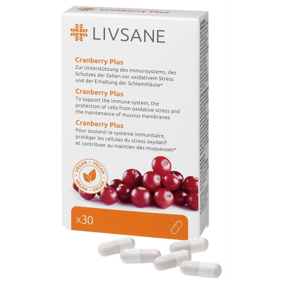 Livsane cranberry plus kaps 30 stk