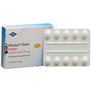 Flector Dolo Forte væskekapsler 25 mg 10 Stk