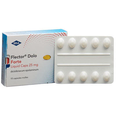 Penutup Cecair Flector Dolo Forte 25 mg 10 Stk