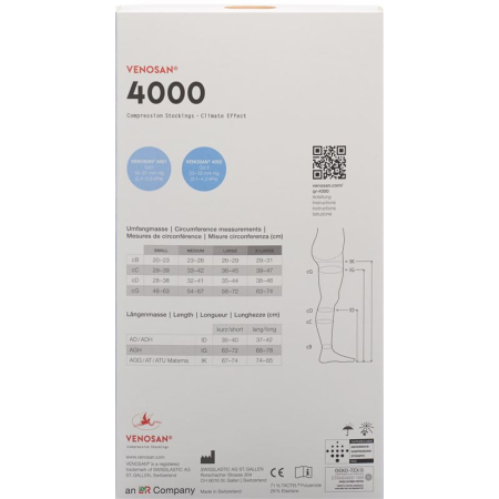 VENOSAN 4001 A-GH KKL1 XL short off Maroko 1 par