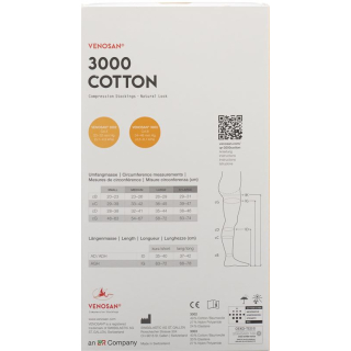 VENOSAN 3002 A-DH KKL2 M lang ge beige 1 par