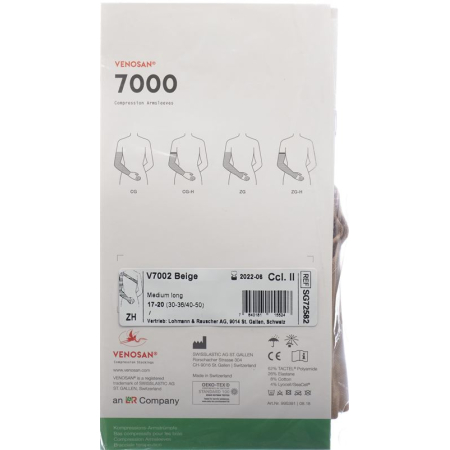Venosan 7000 Z-H KKL2 M beige briefly with manual approach with shoulder attachment