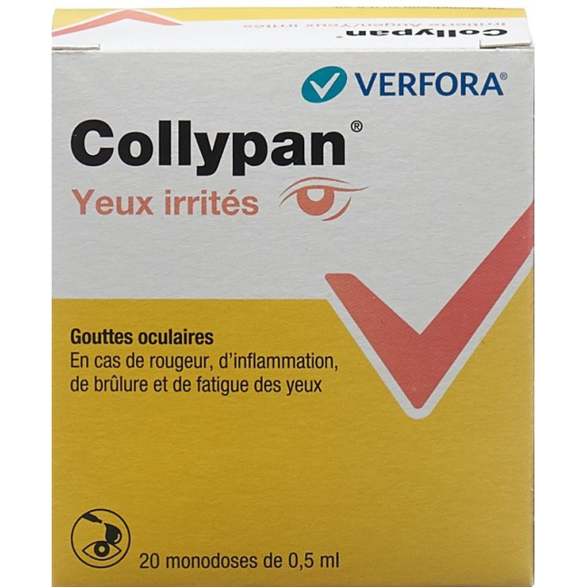 Collypan Irritierte Augen Gtt Opht Monodosen 20 Monodosen 0,5 ml