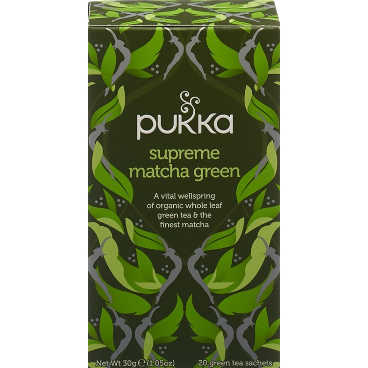 Βιολογική τσάντα Pukka Thé Vert Matcha Suprême Thé 20 τεμ