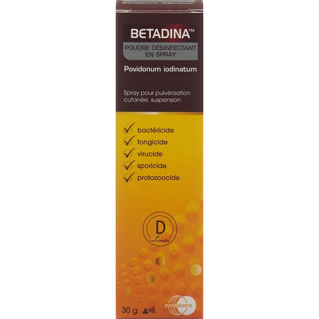 Betadina desinfizierendes Puderspra​​y 30 g