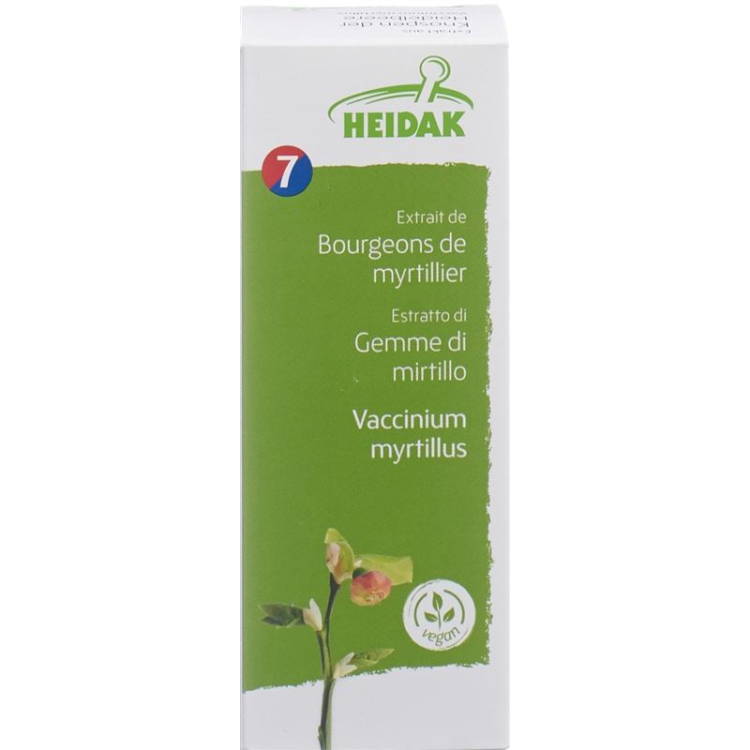 HEIDAK bud blueberry Vaccinium glycerol maceration Fl 30 ml