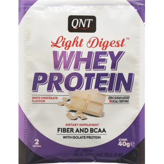 QNT Light Digest Whey Protein White Chocolate Bag 40g