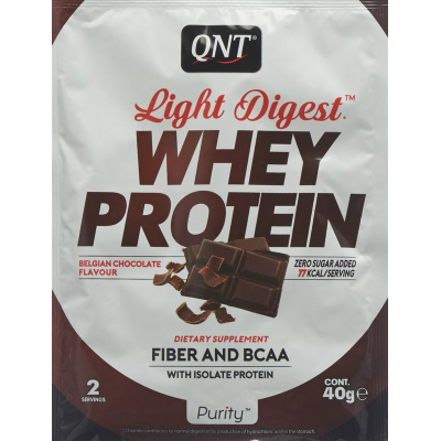 QNT Light Digest Whey protein Belgian Chocolate bag 40 g