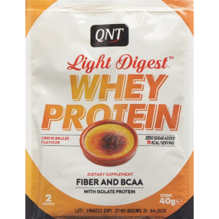 QNT Light Digest Whey Protein Crème Brûlée Bag 40 g