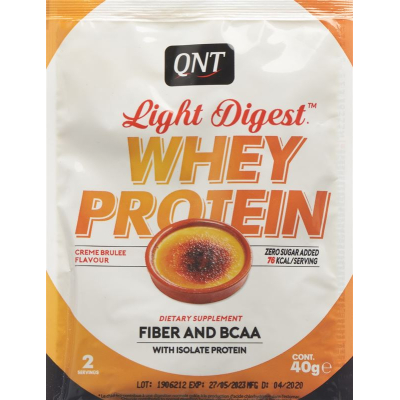 Qnt light digest whey protein creme brulee bag 40 g