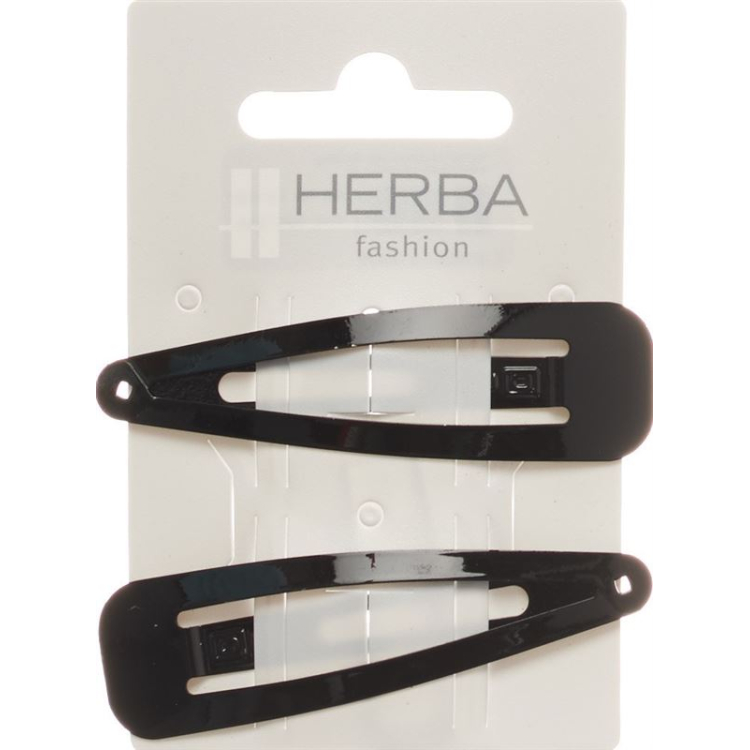 Зажимы Herba 6,8 см черные 2 шт.