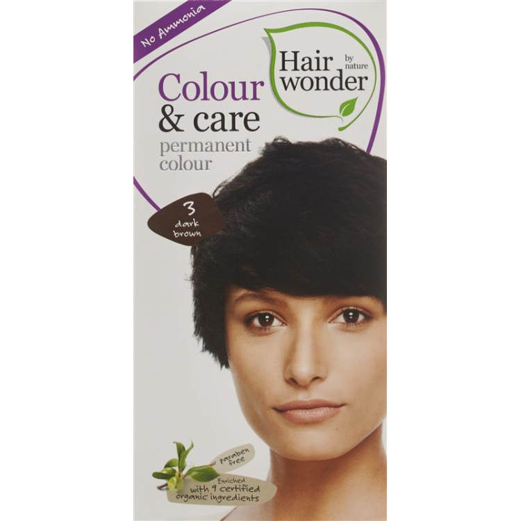 Henna Hair Wonder Color & Care 3 temno rjava