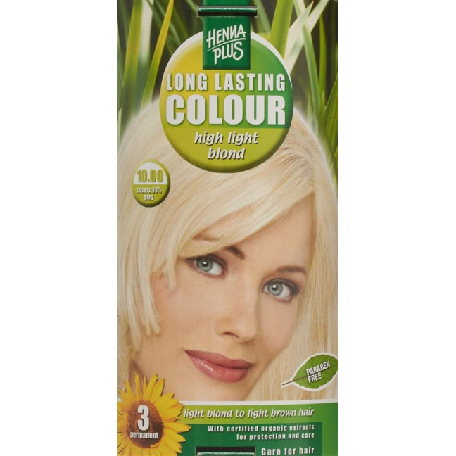 HENNA PLUS Long Last Color 10,00 lys lys blond