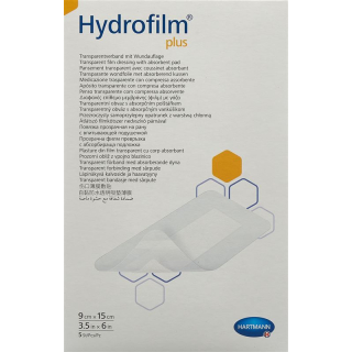 Hydrofilm PLUS waterproof wound dressing 9x15cm sterile 25 pcs
