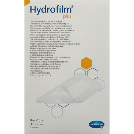 Hydrofilm PLUS waterproof dressing 9x15cm sterile 25 pcs